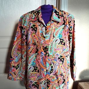 Chaps Ralph Lauren Paisley Button Down Shirt